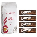 Кофе в зернах и 4 злаковых батончика